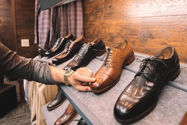 Leon Tailoring's vast selection of shoes.